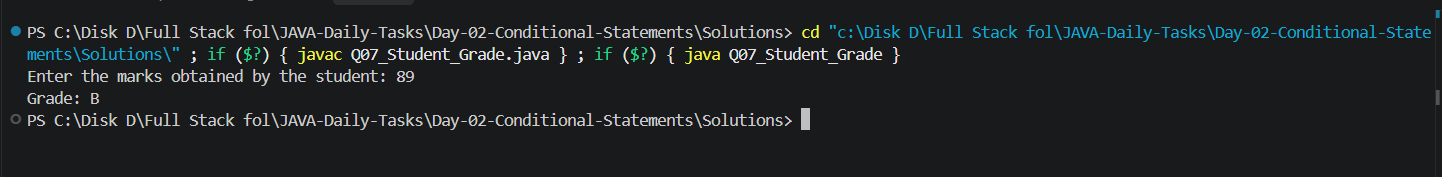 Q07 Output