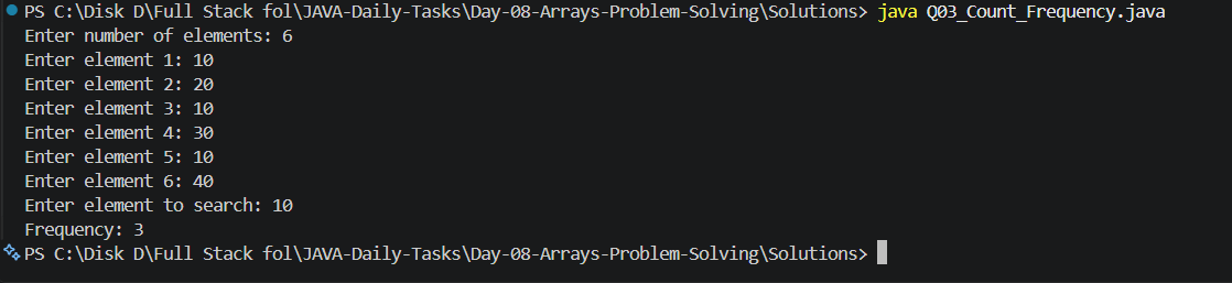 Q03 Output