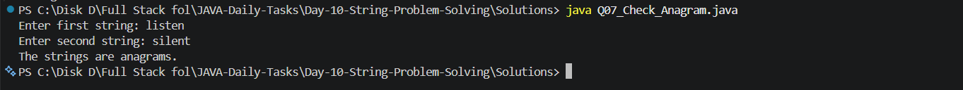 Q07 Output