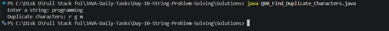 Q08 Output