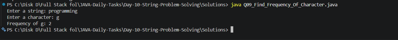 Q09 Output