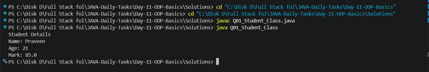 Q01 Output