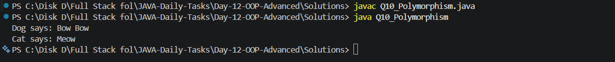 Q10 Output