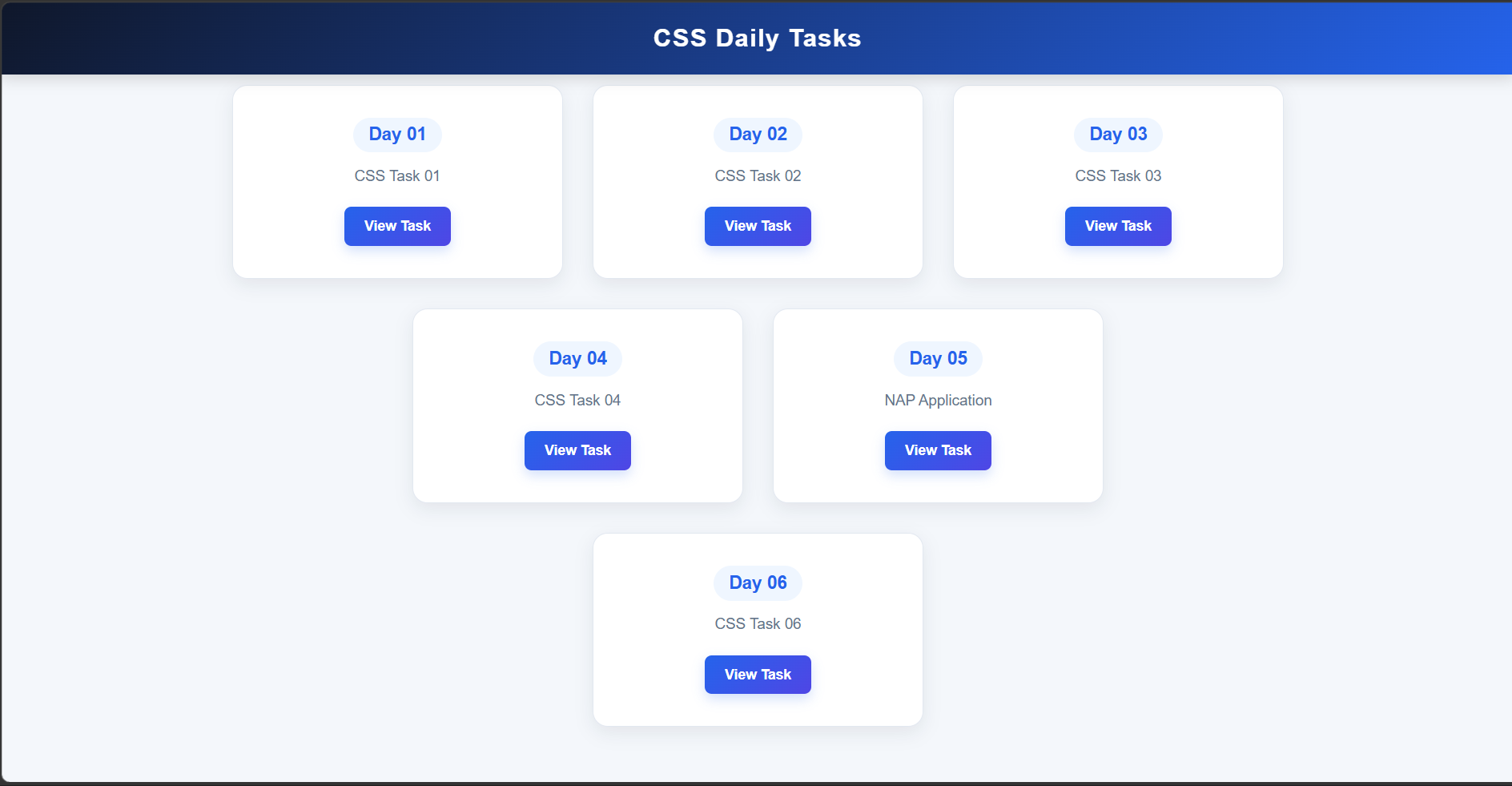 CSS daily tasks