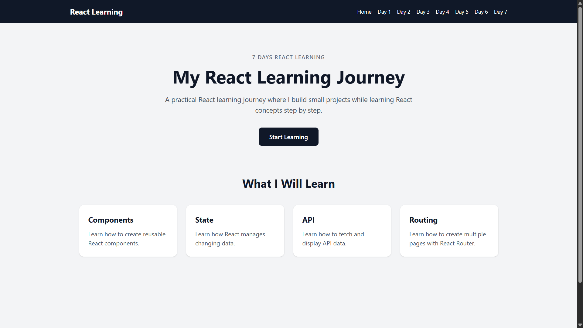 React daily tasks